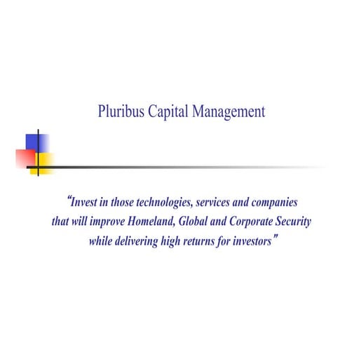 Pluribus vc hgs mkt overview