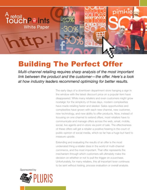 Building The Perfect Offer
