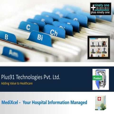 MediXcel - EMR solution from Plus91 | PPTX