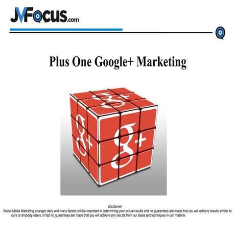 Plus one google_plus_marketing