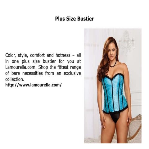Plus size bustier