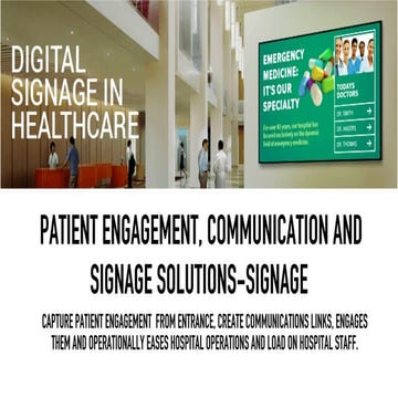 Comprehensive Healthcare Signage Solutions for Safer, Smarter Medical ...