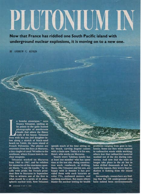 Plutonium in Paradise (France's Sou...