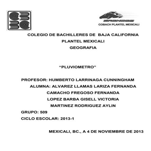 PLUVIOMETRO