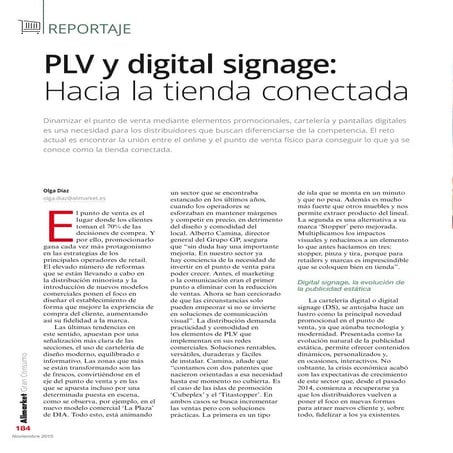 PLV y Digital Signage - Alimarket