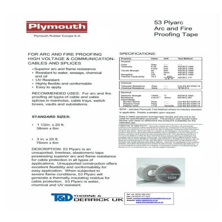 plymouth-53-plyarc-arc-fireproofing-tape-pdf