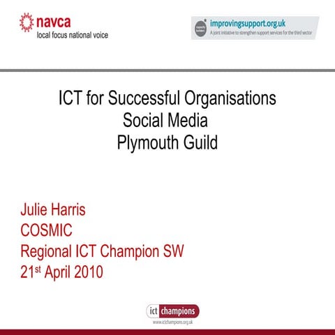 Plymouth Guild Social Media Workshop