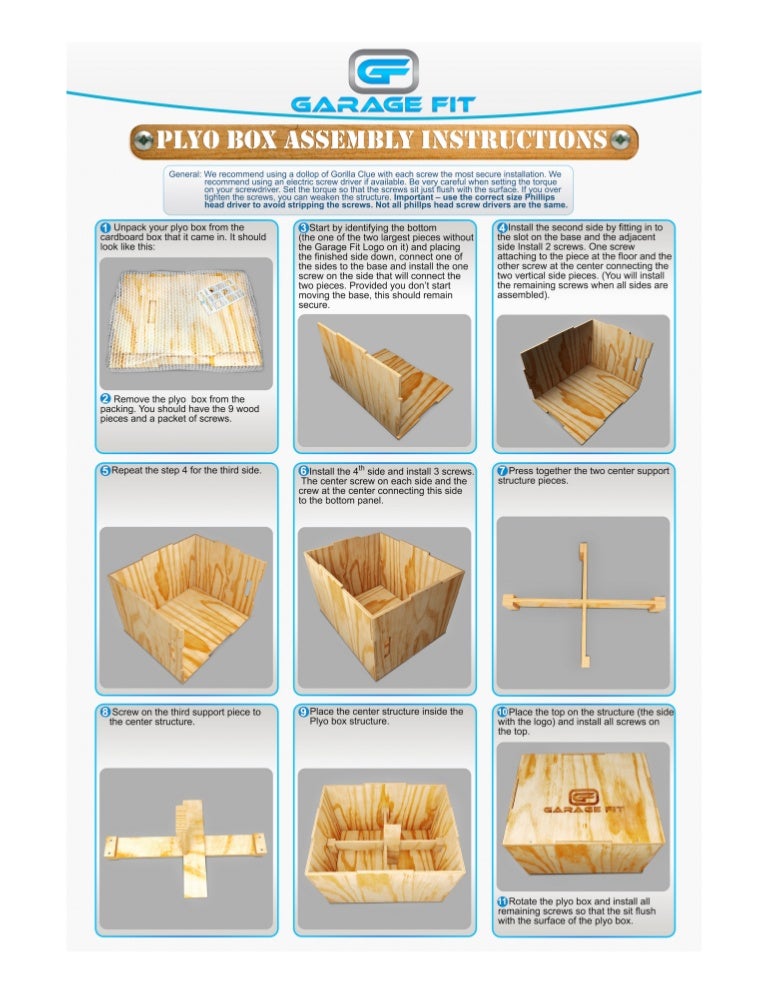 Plyo box assembly instructions