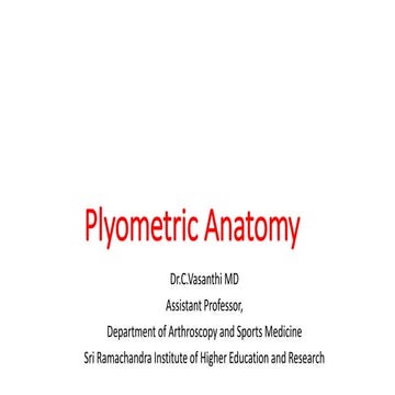 Plyometric anatomy  