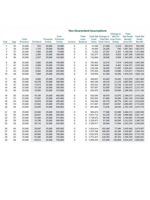 Life Insurance Capital Needs Analysis