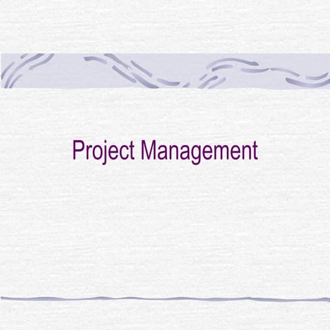 Project Management 