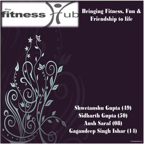 project report on FITNESS HUB