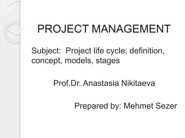 Project Management