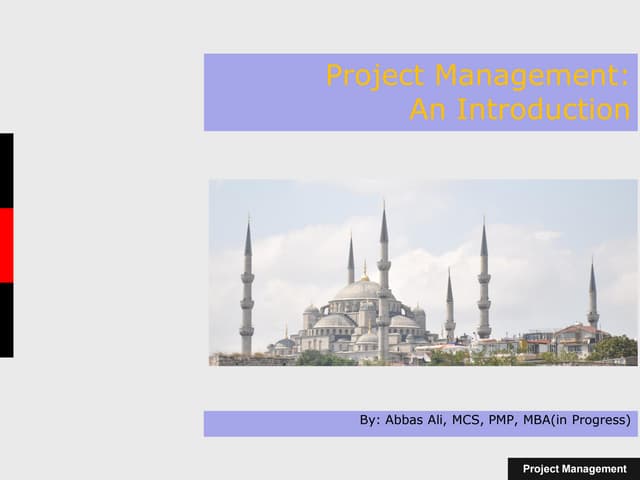 Introduction to Project Management