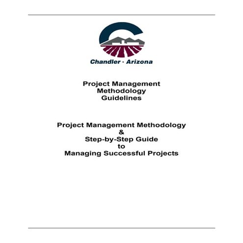 Project Management Methodology Guidelines