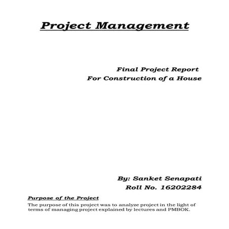 Project Management Report