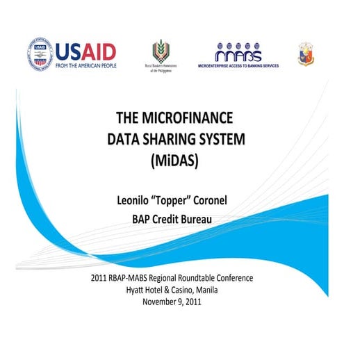 Microfinance Credit Bureau: Experiences from the field