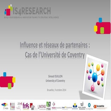 Influence et réseaux de partenaires : cas de l'Université de Coventry - par S...