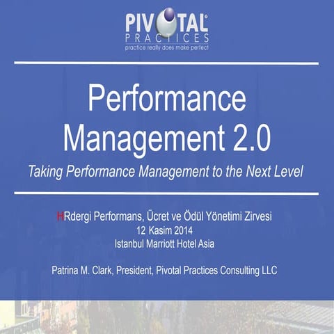 Performance Management 2.0 - HRDergi Presentation