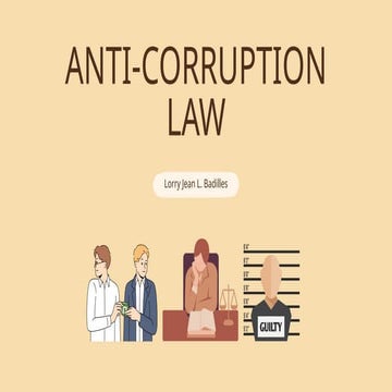 Republic Act 3019 - Anti-Graft and Corrupt Practices Act