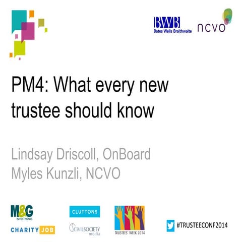 What every new trustee should know