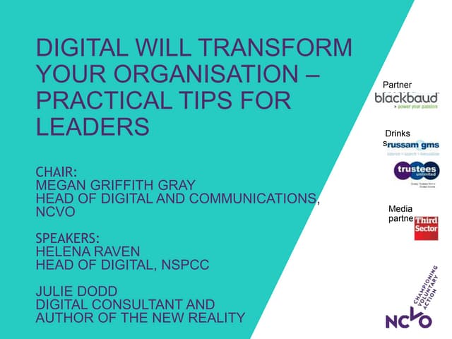 PM5: Digital will transform your or...