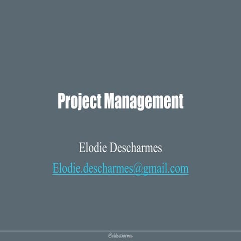 Project Management 6 communication