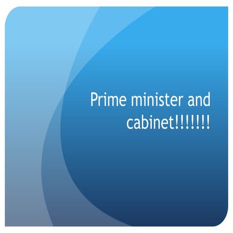Pm and cabinet