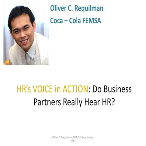 HR Business Partnership: Do our business partners really hear us? 