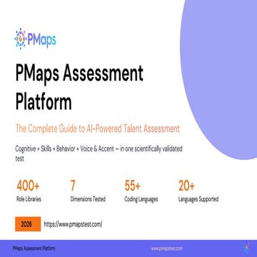 PMaps Assessment Platform Complete Guide to AI-Powered Talent ...