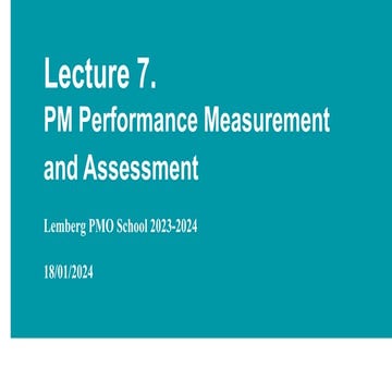 Anna Kompanets: PM Performance Measurement and Assessment (UA)
