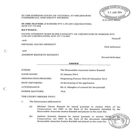 PMB Technologies Supreme Court Summonses B3Bond