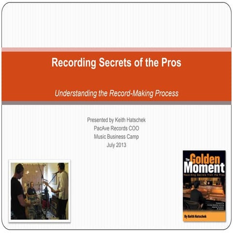 Pmbc Recording & Production 101