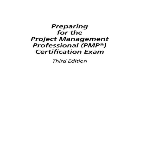 Pmbok   preparing for the pmp certification exam - 3 ed, 2005