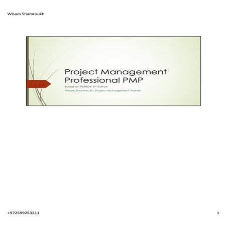 Pmbok 01 introduction