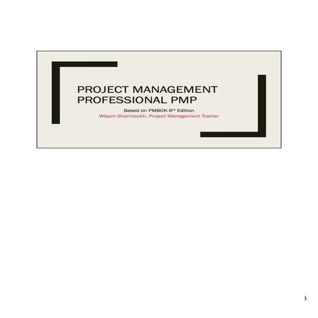 Pmbok 02 the environment in which projects operate