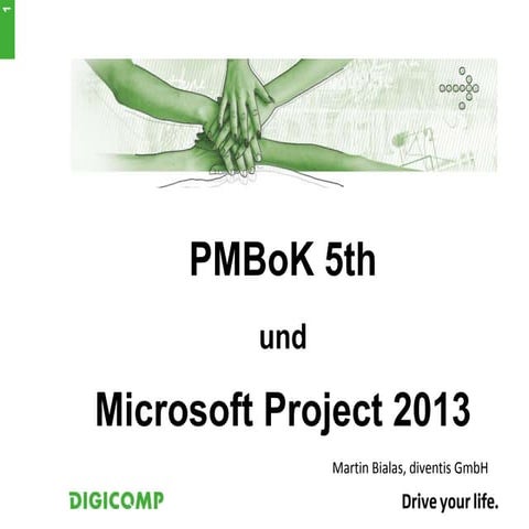 Microsoft Project meets PMBOK - den internationalen Projektmanagement-Standard