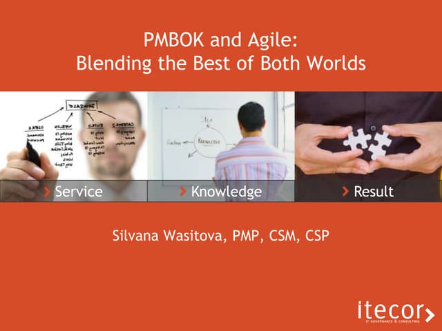 PMBOK and Scrum: Best of both worlds