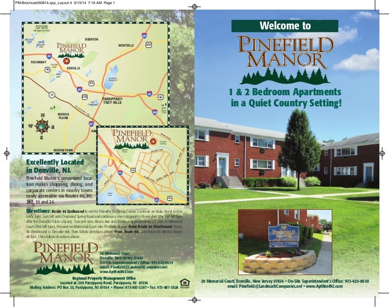 Pinefield Manor Apartments Morris County, NJ