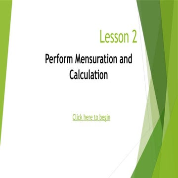 TLE - 8 Perform Mensuration and Calculation