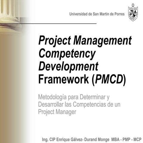 Project Management Competency Development Framework (PMCD) | PPT