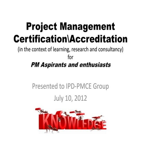 Pm certifications & accreditations