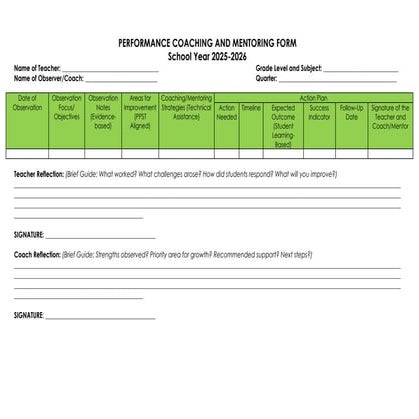 Effective Performance Coaching and Mentoring for Educators in 2025-2026 ...