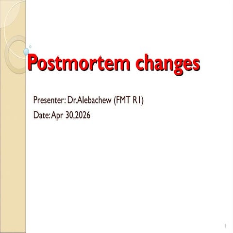 Post mortem interval | PPTX
