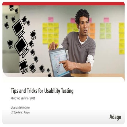 Pmc tips and tricks for usability testing