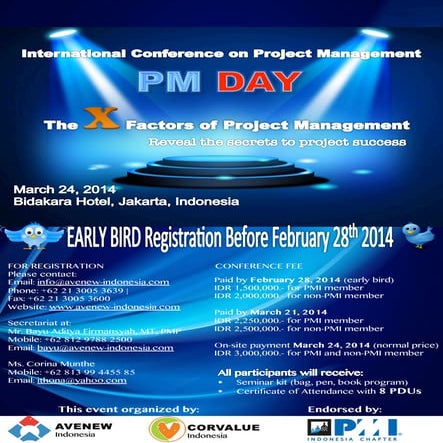 PM DAY 2014 - International Conference on Project Management