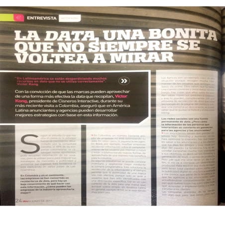 Entrevista de Victor Kong a P&M