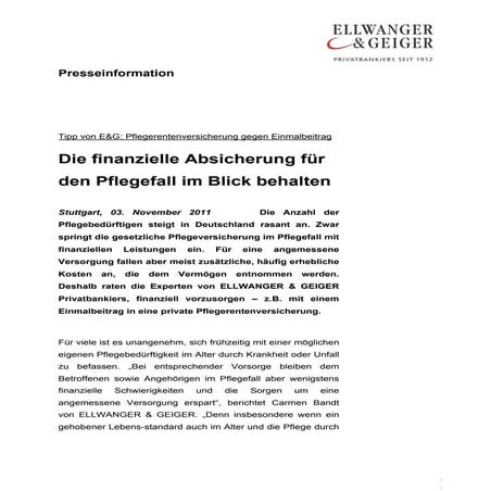 Pflegerentenversicherung: Die finanzielle Absicherung für den Pflegefall im B...