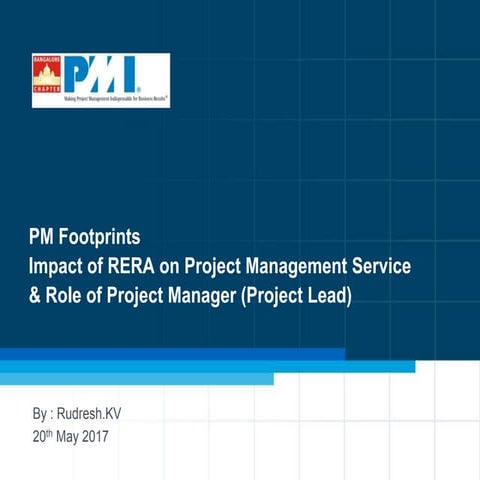 Impact of RERA in India on Real Estate Project Management Service | PPTX