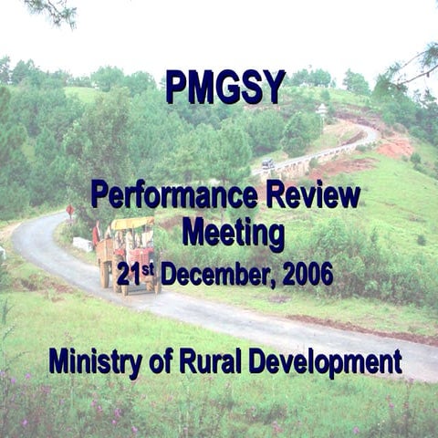 Pmgsy Presentation